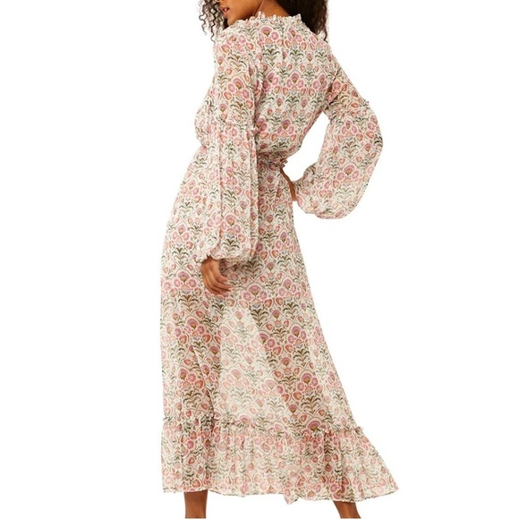 MISA LOS ANGELES Amata DressPink Chiffon Somerset Stencil Size XS NWT - Picture 3 of 11